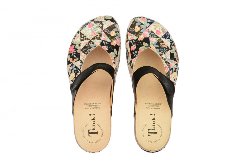 Think Julia Clogs schwarz bunt 0-80345-09