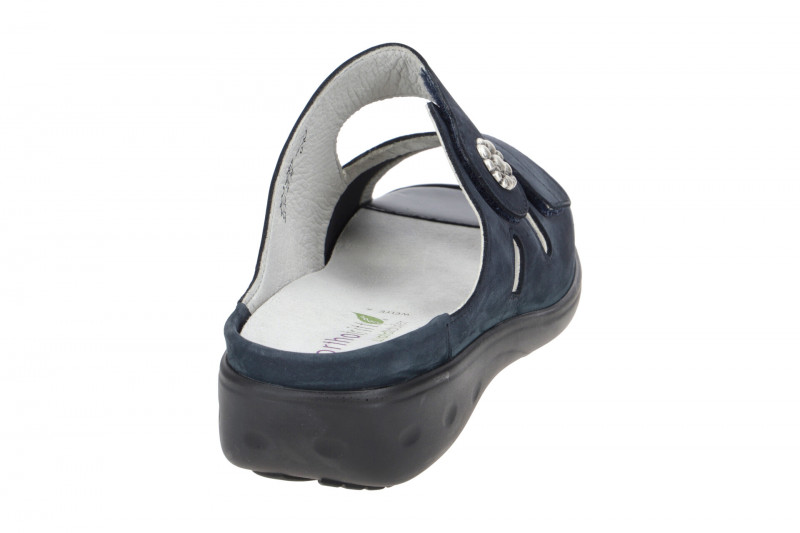 Waldläufer Kara Pantolette blau marine Orthotritt 684K50
