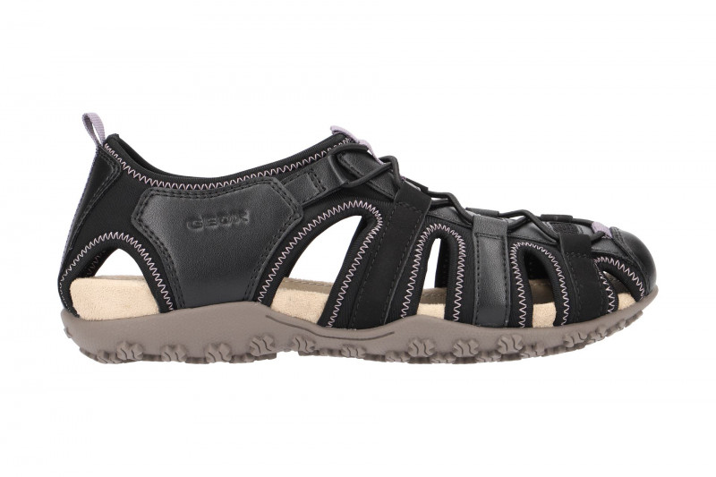 Geox Sandale Strel schwarz lila D7125U
