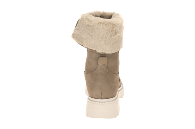 Gabor Stiefel grau fango Fellkragen gekrempelt 8021.04.005