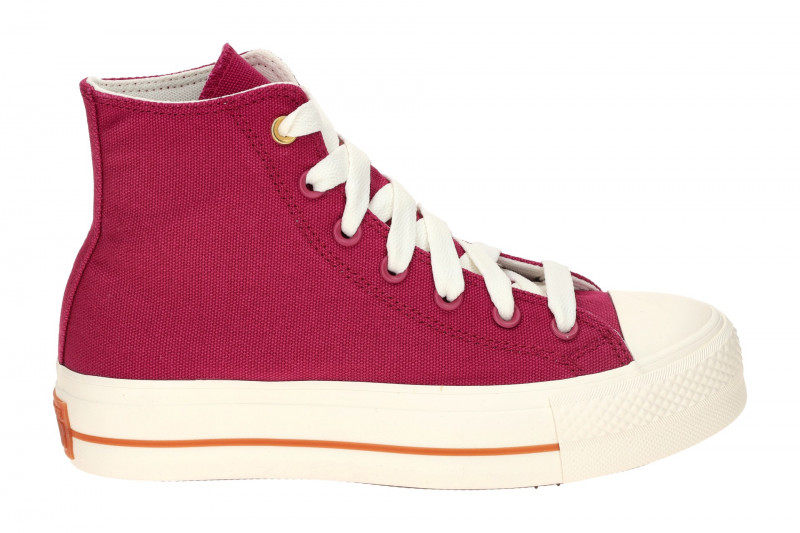 Converse Schuhe Chuck Taylor All Star Plateau rot berry Lift Hi