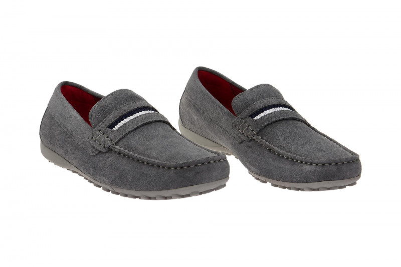 Geox Snake Schuhe Mokassin grau U5207A