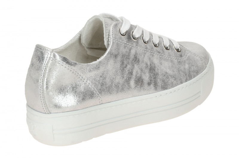 Paul Green Sneaker Schuhe silber grau metallic 4790
