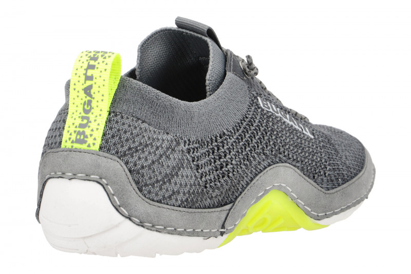 bugatti Quetzal Schuhe Sneakers grau gelb