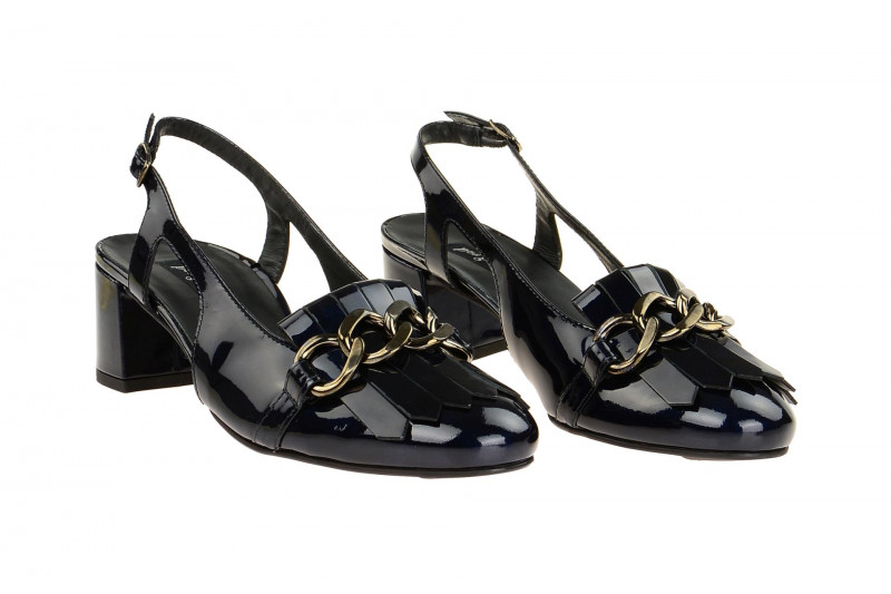 Paul Green Sling Pumps blau Lack 6098