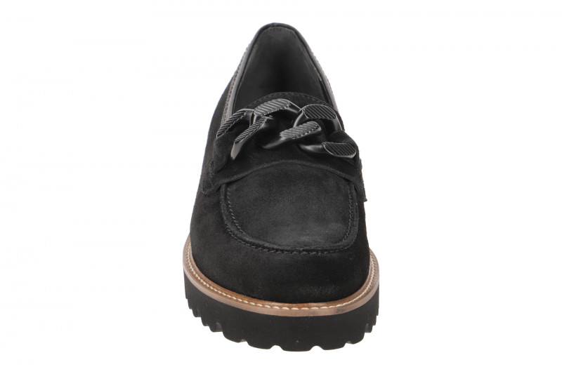 Gabor Fashion Schuhe Slipper schwarz Velour 35.240.17