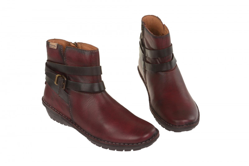 Pikolinos Damen Komfort Stiefelette Wabana rot