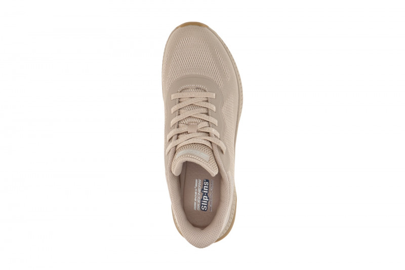 Skechers Bobs Squad 4 Sneakers Schuhe taupe braun SLIP-INS 117624