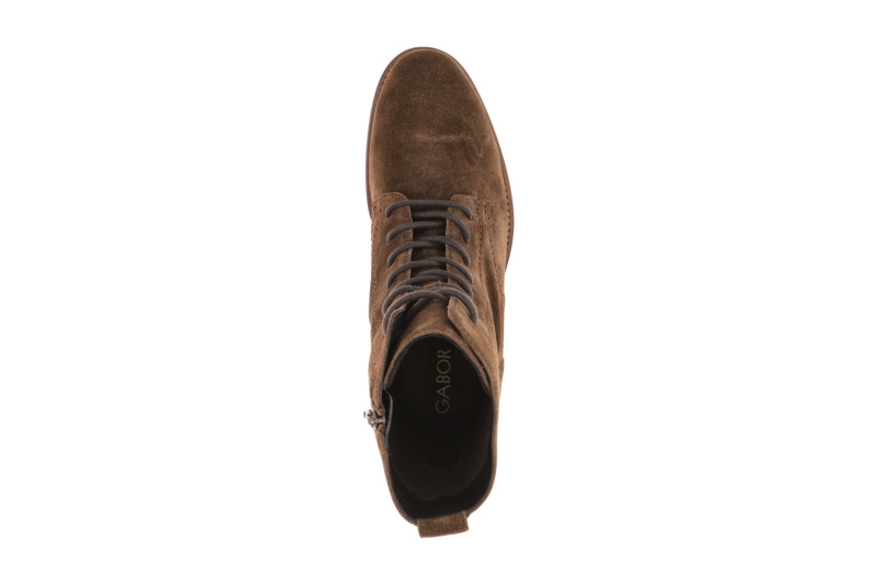 Gabor Stiefelette braun whisky Velour 8035.01.003