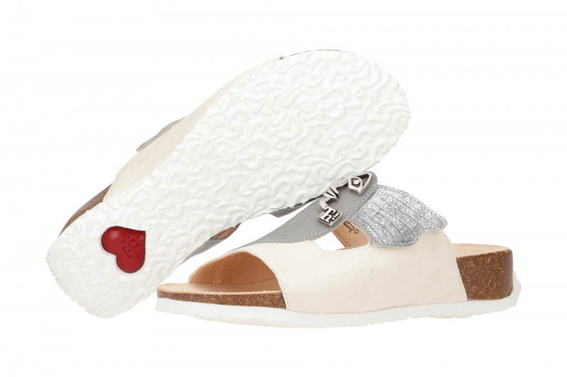 Think Mizzi Pantolette weiß grau 124