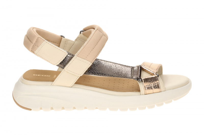 Geox Flextride Sandalen rose beige metallic D65BSD