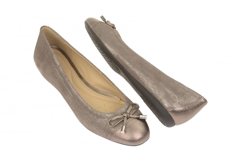Geox Respira Lola A Slipper in grau metallic Ballerinas