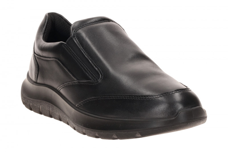 Ecco City Stride Slipper Schuhe schwarz Glattleder 571824