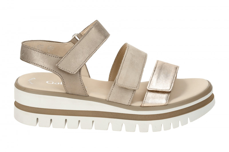 Gabor Plateau Sandalen beige Metallic 64.620.62