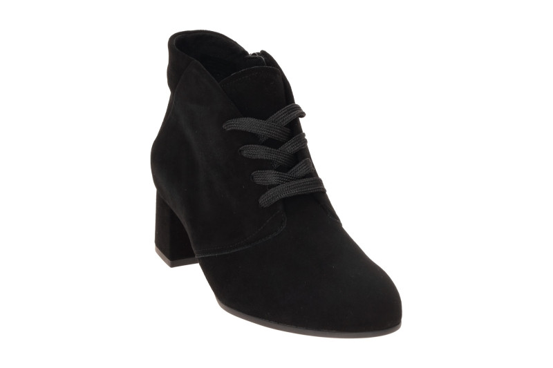 Gabor Stiefelette Ankle Boots schwarz Samt H-Weite 8063.02.001