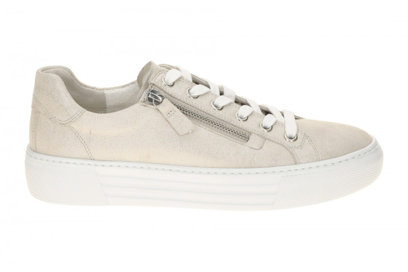 Gabor comfort Sneaker Schuhe grau silber Schimmer 66.465.11