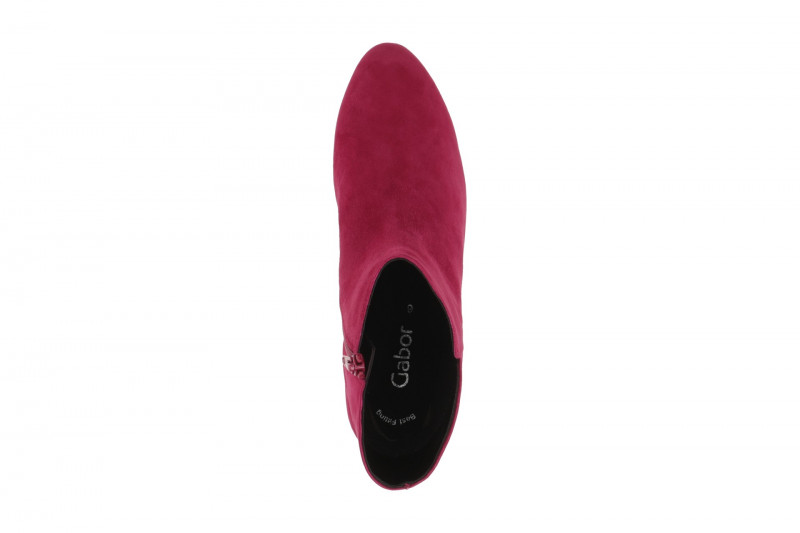 Gabor Stiefelette rot merlot Velour 75.680.35