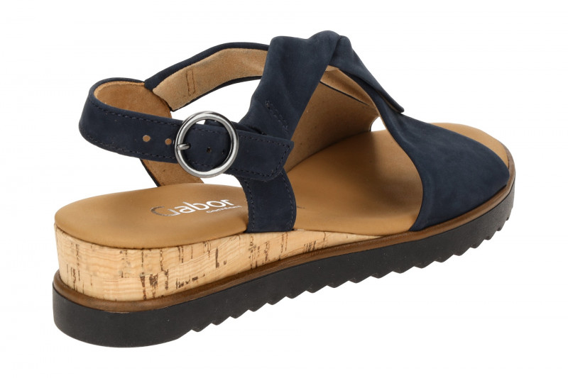 Gabor Genua T-Steg Sandale blau Nubuck 42.751.86