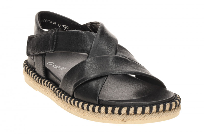 Gabor Sandale schwarz Nappa Kreuzriemen 83.781.27