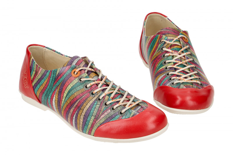 Eject Fluffy Schuhe rot bunt gestreift 20.932