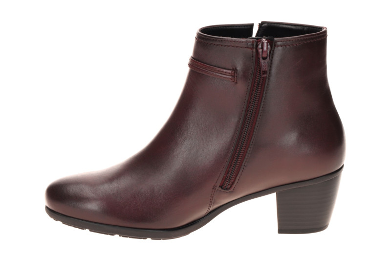 Gabor Stiefelette rot bordo Glattleder Lederband 8029.01.003