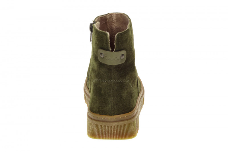Gabor Stiefelette olive grün Zip Boots Velour 8008.02.005
