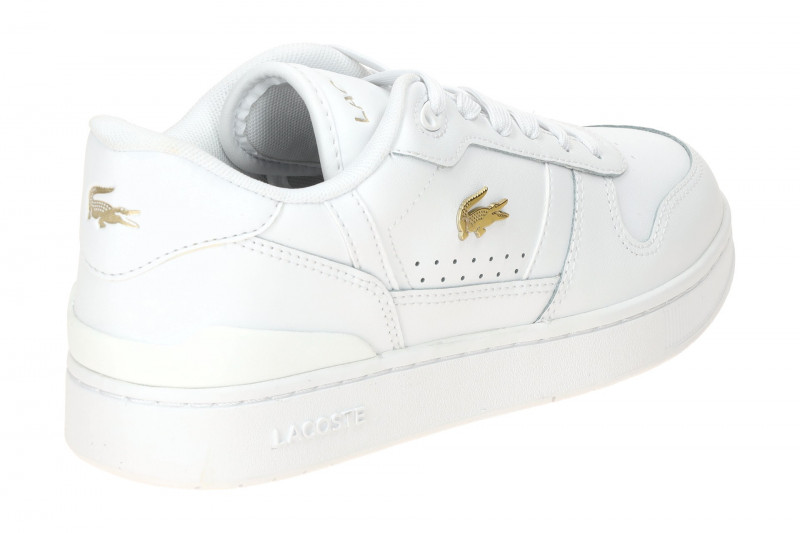 Lacoste T-Clip Set Schuhe Sneakers weiß gold Damen 0038