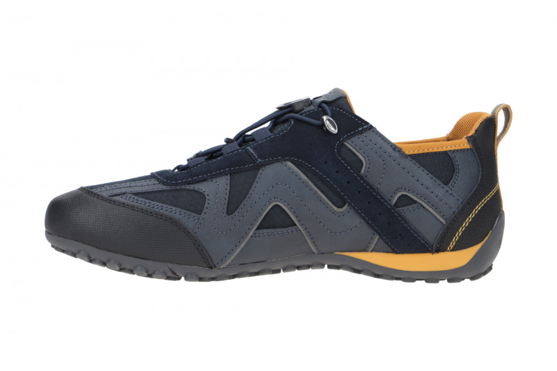 Geox Snake Sneaker Schuhe blau gelb U2507B