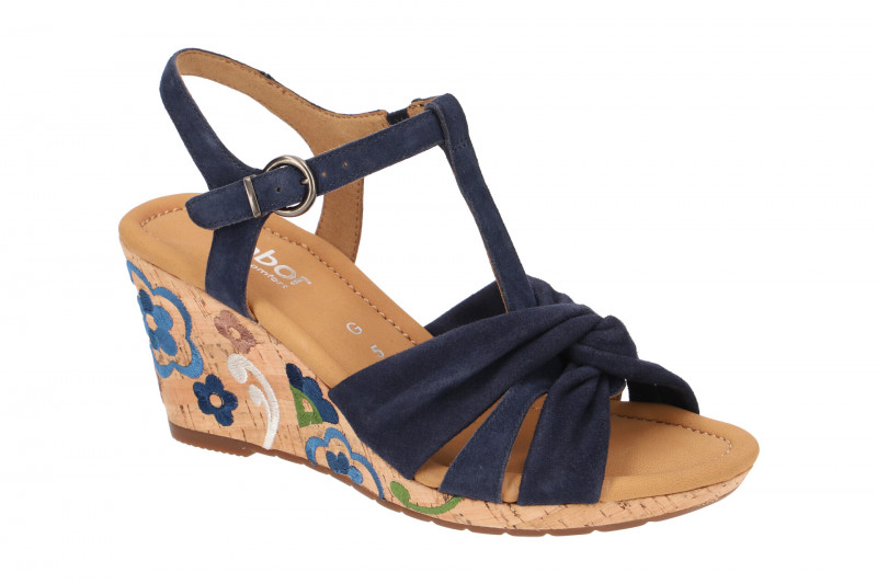 Gabor Keil Sandalen blau Kork 22.828.36