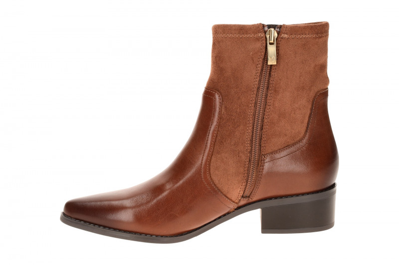 Caprice Stiefelette Ankle Boot braun cognac Stretch 25312