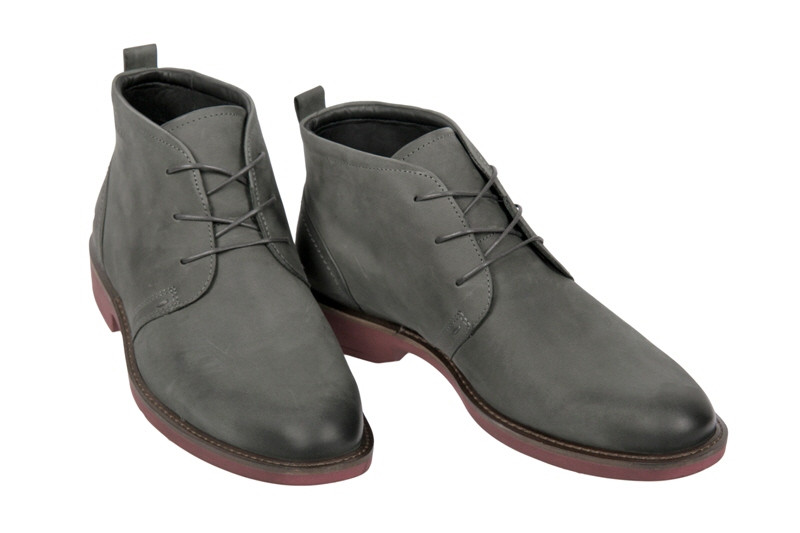 Ecco Biarritz Stiefeletten in dunkelgrau Nubuk