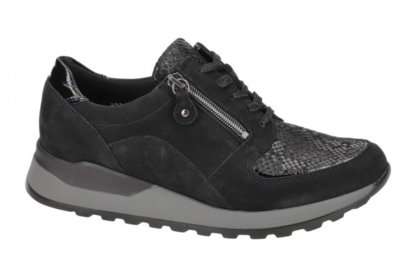 Waldläufer Schnürschuh »HIROKO-Soft«, mit Reptilprägung, H-Weite, Freizeitschuh, Halbschuh