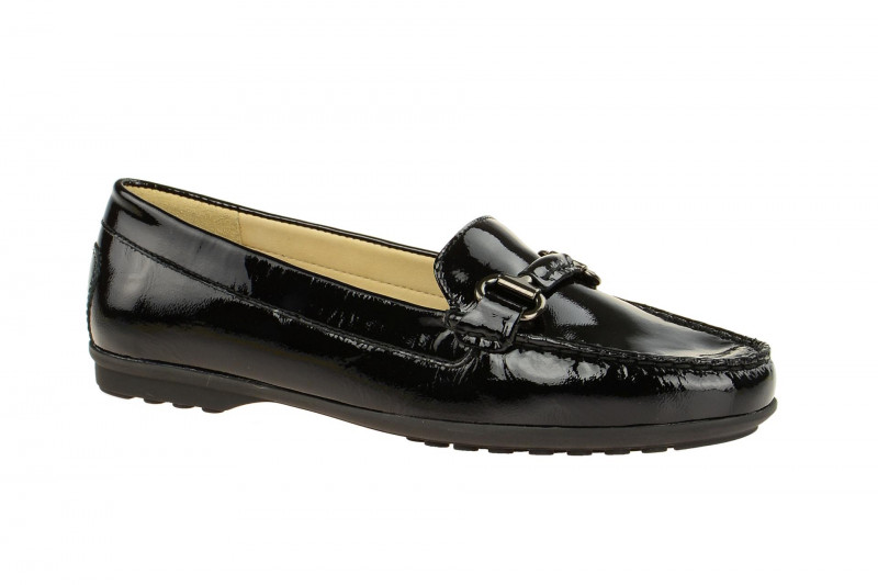 Geox Elidia Slipper schwarz Lack