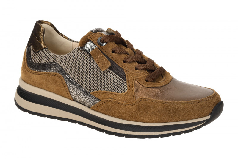 Gabor comfort Sneaker Schuhe braun kupfer metallic 76.318.67