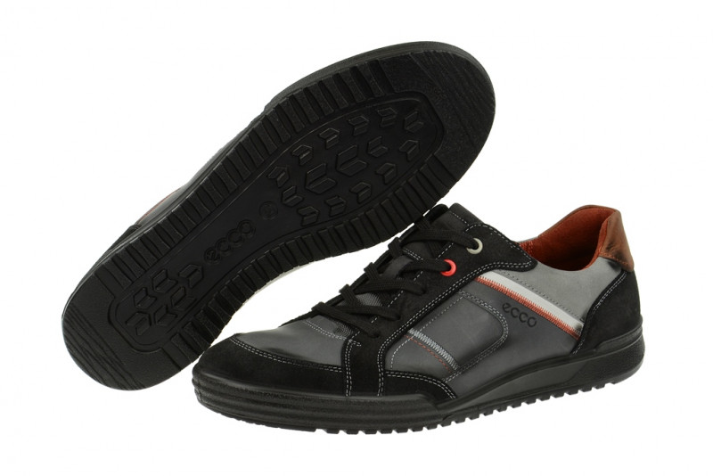 Ecco Fraser Schuhe grau schwarz