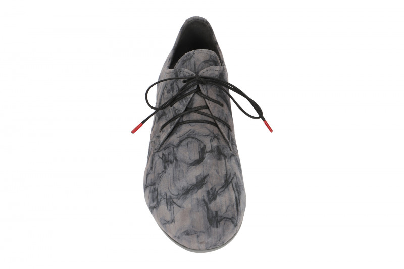 Think Guad Schnür Schuhe grau Velour