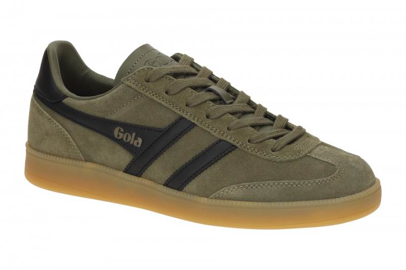 Gola Viper Schuhe Sneakers grün khaki Herren Velour CMB735