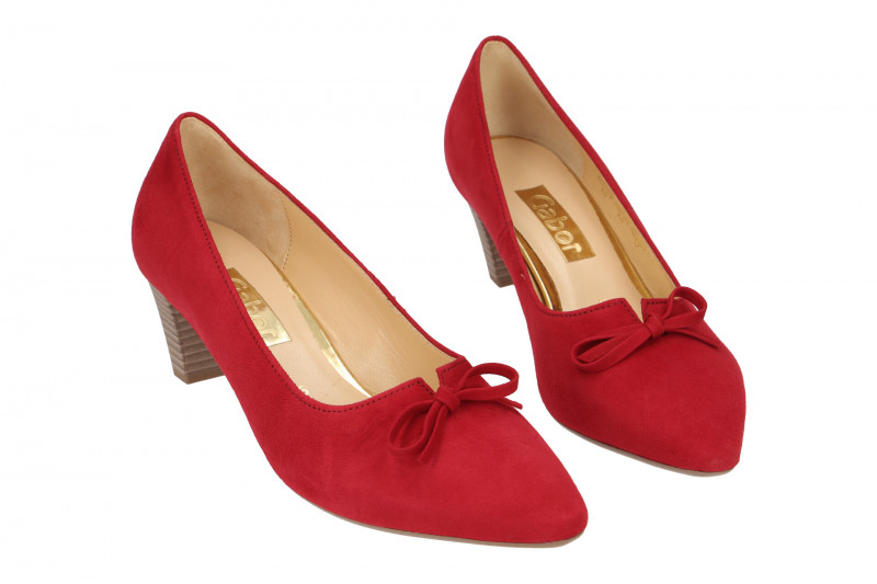 Gabor Pumps rubin rot Samt 25.147.15
