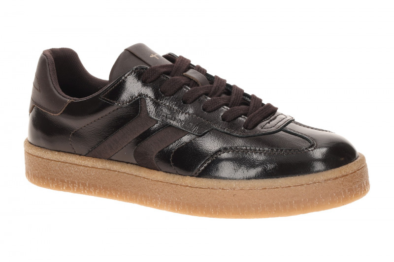 Tamaris Schuhe Sneaker braun mocca Lack 23723