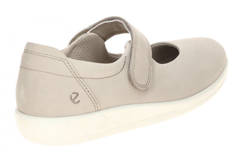 Ecco Soft 2 Schuhe Mary-Jane Ballerina grau 207503