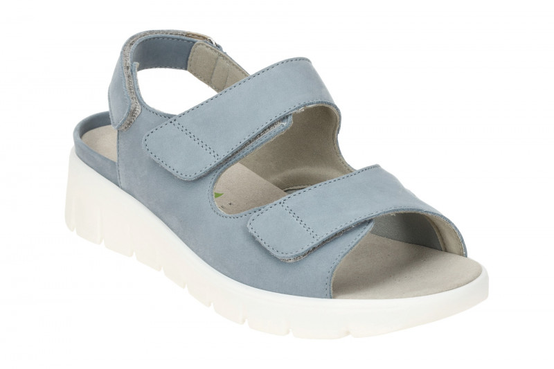 Waldläufer Adea Sandale blau sky OrthoTritt K-Weite 658K01