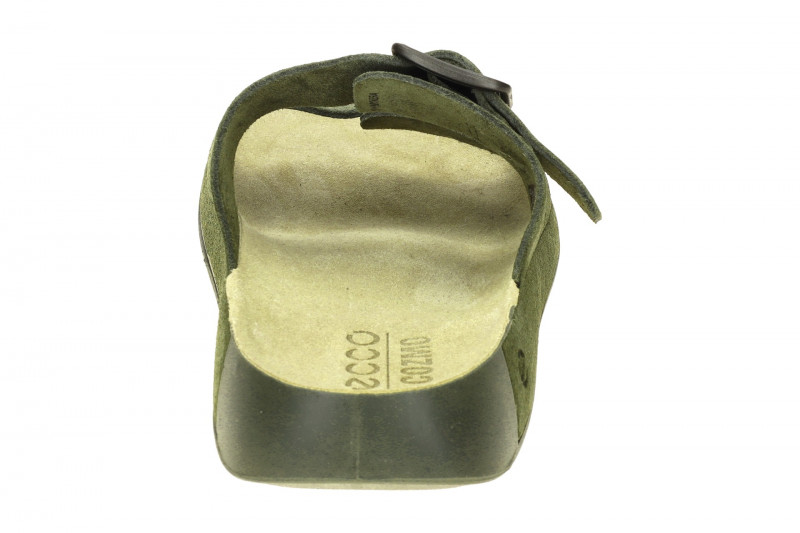 Ecco Cozmo Herren Pantolette grün olive Schnalle 500984
