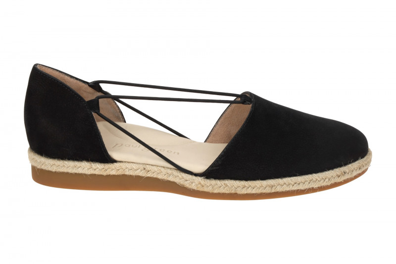 Paul Green Schuhe Espadrilles schwarz Nubuck 2856