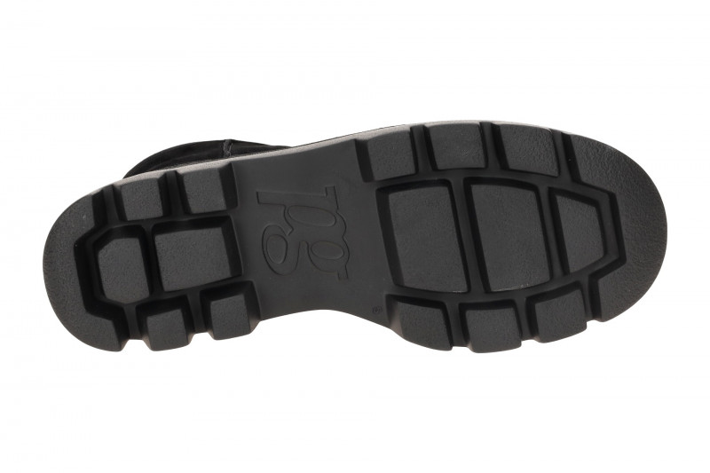 Paul Green Winter Stiefelette schwarz Velour 8113