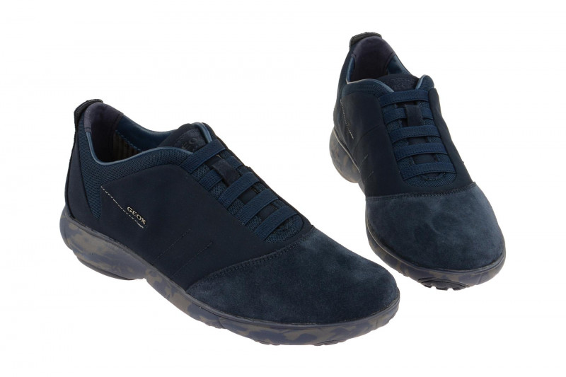 Geox Nebula Schuhe blau camouflage Sohle U52D7B 01122 C4064