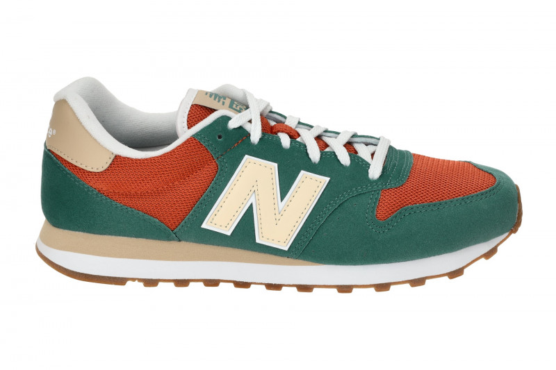 New Balance 500 Schuhe Sneakers grün petrol orange