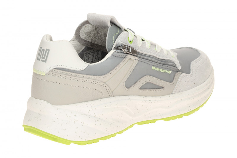 Waldläufer Pablo Sneakers Schuhe grau lime-grün H-Weite 985001