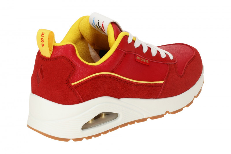 Skechers Uno Schuhe rot Herren Sneakers Victory 183913
