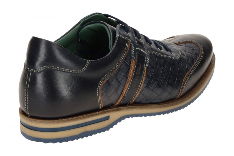 Galizio Torresi Schuhe blau braun Flecht 312918