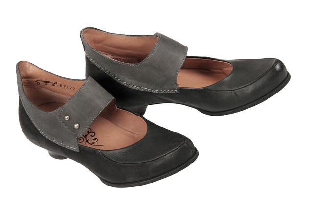 Think Schee Schuhe schwarz grau